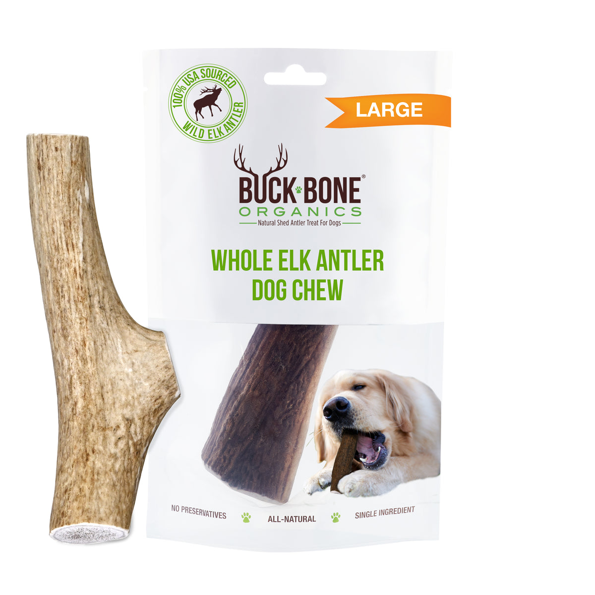 Whole Elk Five (5) Pack Antler cheapest Dog Chews, 100% Organic all Natural Dog Treats, Elk Antler Sheds, Cut Brown Brow Tine Pieces, Great Value!